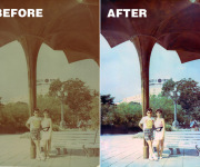 GRANDMA- COLOR RESTORED-2- BEFORE & AFTER