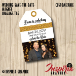 SAVE THE DATE LUGGAGE TAG